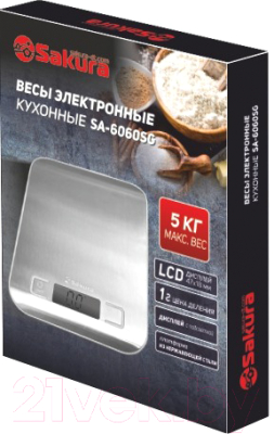 Кухонные весы Sakura SA-6060SG