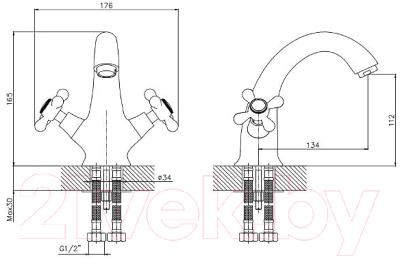 Смеситель Esko Vienna VN 26-2