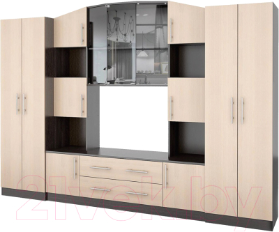 Стенка Stolline Октавия / СТЛ.285.01 (венге/дуб кремона) - фото