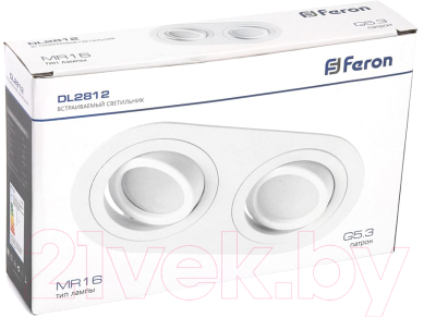 Точечный светильник Feron MR16 G5.3 DL2812 / 48460
