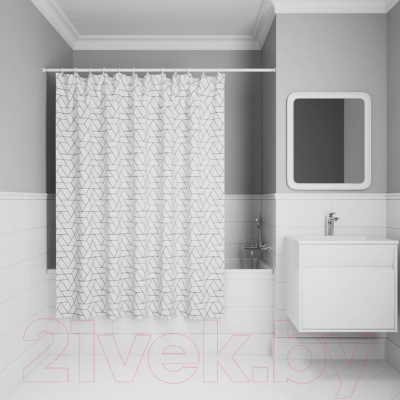 Шторка-занавеска для ванны IDDIS Basic BB01P18i11