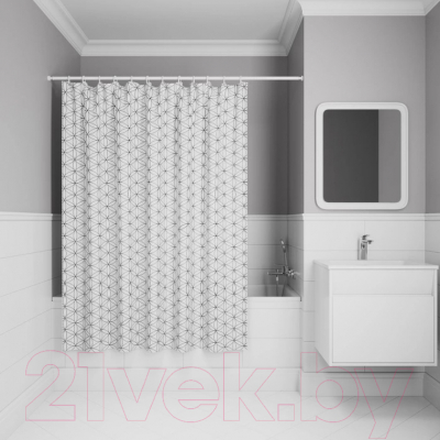 Шторка-занавеска для ванны IDDIS Basic BB04P18i11