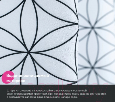 Шторка-занавеска для ванны IDDIS Basic BB04P18i11