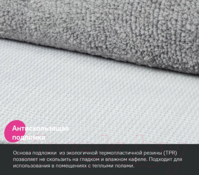 Коврик для ванной IDDIS Basic BSQS02Mi12