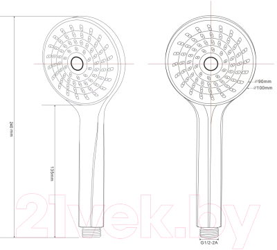 Лейка ручного душа Esko SSP751