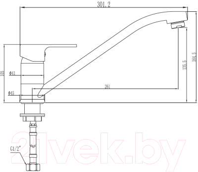 Смеситель Voda Snow SW 05 K