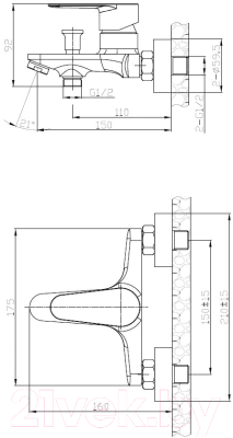 Смеситель Voda Snow SW 54 TW w/a