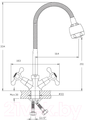 Смеситель Клевер Leto LT 519
