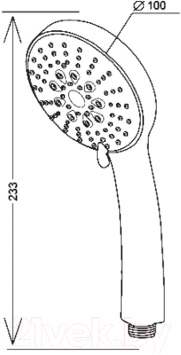 Лейка ручного душа Voda VSP1005