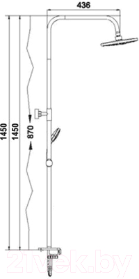 Душевая система Wisent WP3500-3