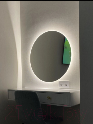 Зеркало Emze Led Motion 70 / LED.70.70.MOTION.AF.4K (c подсветкой, с антизапотеванием и бесконтактное включение)