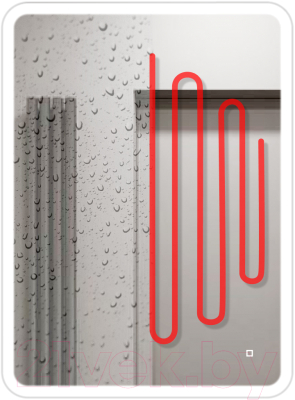 Зеркало Emze Led Front 60x80 / LED.FRONT.60.80.AF.4K (c подсветкой, с функцией антизапотеванием) - фото