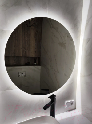 Зеркало Emze 90 / LED.90.90.SW.4К (c подсветкой)