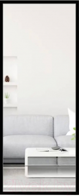 Зеркало Emze Line 118x50 / LINE.118.50.CHE (черный) - фото