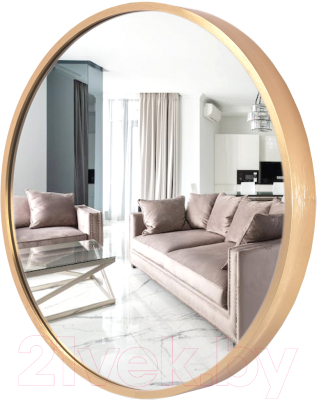 Зеркало Emze Shine 40 / SHINE.40.40.AUR (золото) - фото