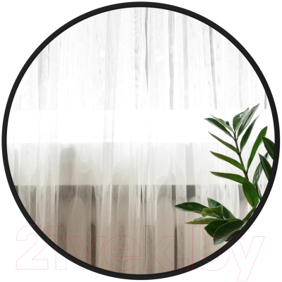 Зеркало Emze 60 / UV.60.60.CHE (черный с УФ-окантовкой) - фото