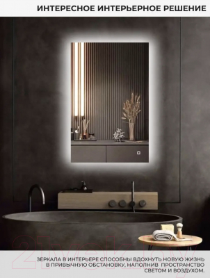 Зеркало Emze 60x90 / LED.60.90.4K (с подсветкой)