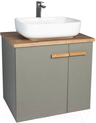 Тумба под умывальник Viant Мюнхен / VMUN70NH-T2STP (хаки) - фото