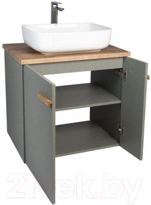 Тумба под умывальник Viant Мюнхен / VMUN70NH-T2STP (хаки)