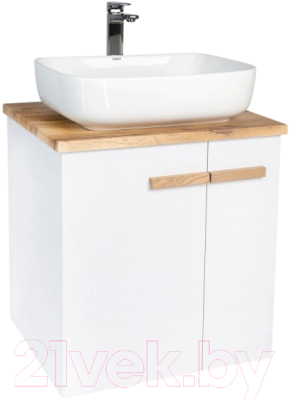 Тумба под умывальник Viant Мюнхен / VMUN70NBEL-T2STP (белый) - фото