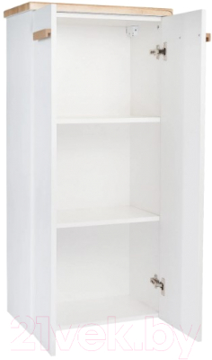 Шкаф-полупенал для ванной Viant Мюнхен / VMUN50BEL-PENP