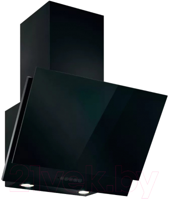 Вытяжка наклонная Elikor Рубин 60П-1000-Е4Д / 221386 (черный/черный) - фото