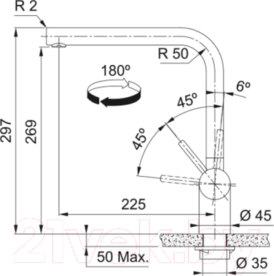 Смеситель Franke Atlas Neo (115.0681.241)