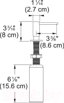 Дозатор встраиваемый в мойку Franke Atlas 112.0681.200