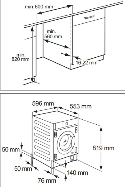 Стиральная машина встраиваемая AEG L8FBE48SCI