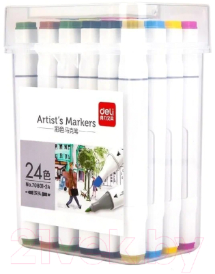 Набор маркеров Deli 70816-24 - фото