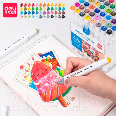 Набор маркеров Deli 70816-48