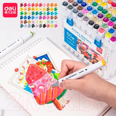 Набор маркеров Deli 70816-60
