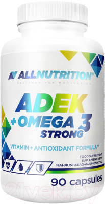 Комплексная пищевая добавка Allnutrition Adek+Omega 3 Strong - фото