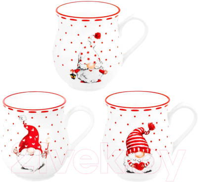 Набор кружек Elan Gallery Веселые гномики / 540785 - фото