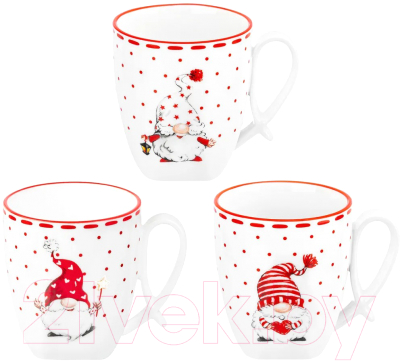 Набор кружек Elan Gallery Веселые гномики / 540786 - фото