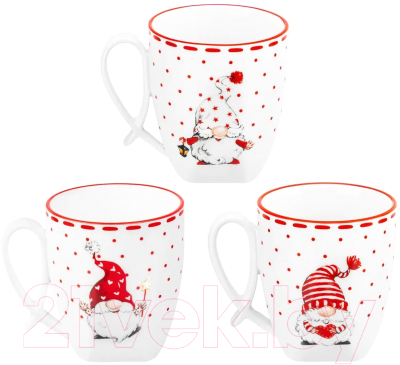 Набор кружек Elan Gallery Веселые гномики / 540786