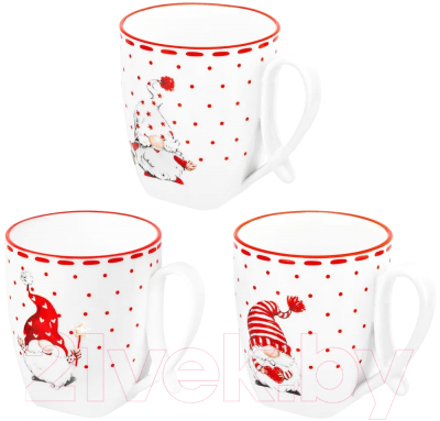 Набор кружек Elan Gallery Веселые гномики / 540786
