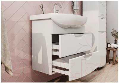 Тумба с умывальником Volna Adel 70.2Y Балтика 70 (подвесная)
