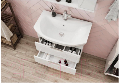 Тумба с умывальником Volna Adel 70.2Y Балтика 70 (подвесная)