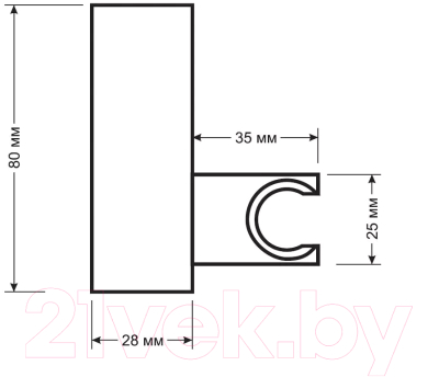 Душевой держатель Esko SH505