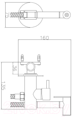 Гигиенический душ со смесителем Esko SMH05