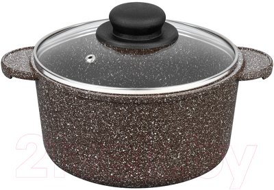 Кастрюля Elan Gallery Гармония вкуса / 120717 (коричневый опал) - фото
