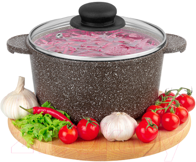 Кастрюля Elan Gallery Гармония вкуса / 120717 (коричневый опал)