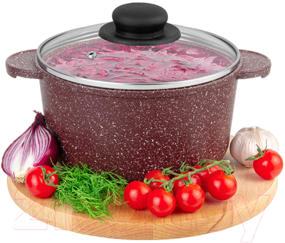 Кастрюля Elan Gallery Гармония вкуса / 120736 (рубин)