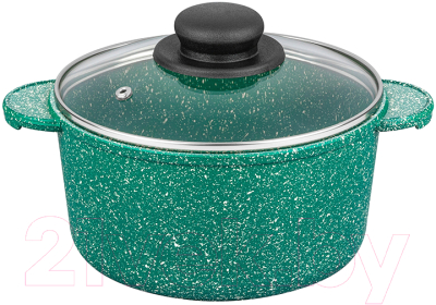 Кастрюля Elan Gallery Гармония вкуса / 120928 (изумруд) - фото
