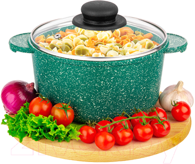 Кастрюля Elan Gallery Гармония вкуса / 120928 (изумруд)
