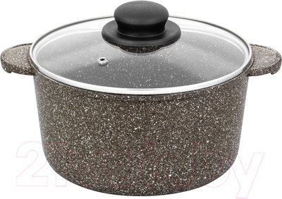 Кастрюля Elan Gallery Гармония вкуса / 120433 (коричневый опал) - фото