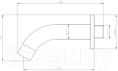 Излив Esko SP11 (черный)