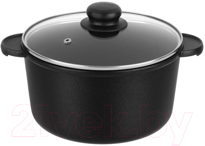Кастрюля Elan Gallery Гармония вкуса / 120666 (черный оникс) - фото
