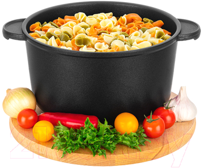 Кастрюля Elan Gallery Гармония вкуса / 120666 (черный оникс)